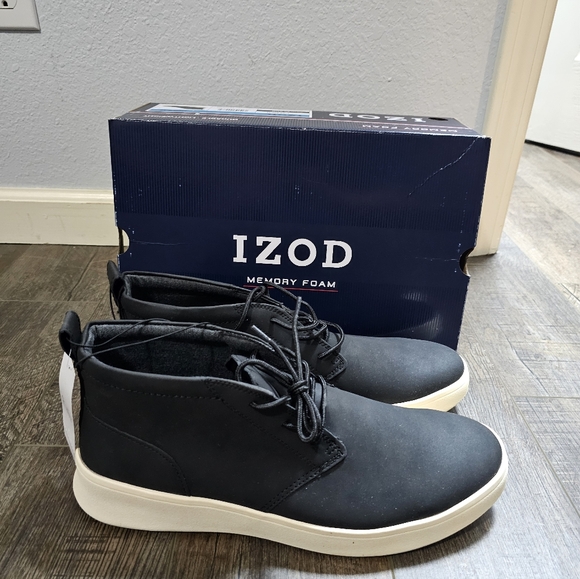 Izod Palmer Men\'s Size 12 Lace-up Chukka Boots Black New in Box main image 10